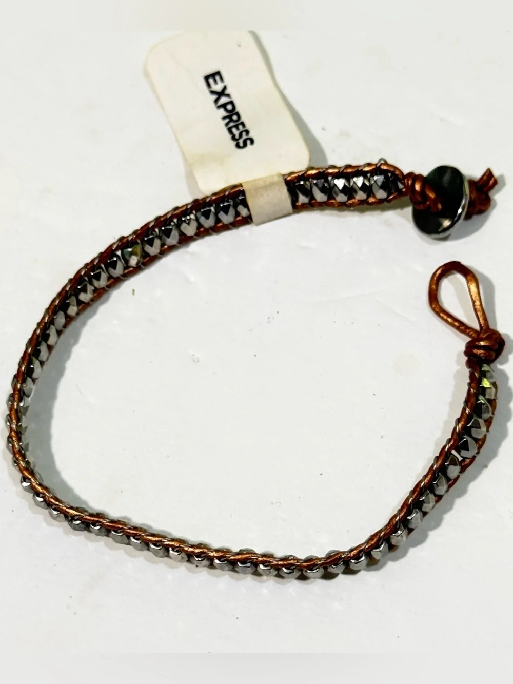 Express brown leather